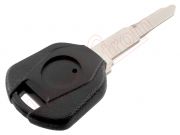Generic product - Black left guide blade fixed key with hole for transponder for Honda motorcycles